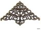 4 Estampe Coin D'angle Filigrane Couleur Bronze Environ 35mm De Côté  Estampe Filigrane En Forme De Triangle Très Léger - Perles