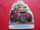 Magnet Danone  Gervais Dinosaure Tracteur Lettre T - Letras & Cifras