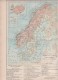 1896 - CARTE PHYSIQUE DE LA RUSSIE / DES ETATS SCANDINAVES DANEMARK SUEDE NORVEGE ISLANDE ILES FOEROË - PRODUCTIONS - Geographical Maps