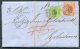 1868 Denmark Skive 34 Numeral Entire - Goldschmidt Copenhagen 4sk + 8sk Mixed Franking - Covers & Documents