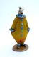 FIGURINE QUIRALU - CIRQUE - ALUMINIUM - ANNEE 50 RARE CLOWN JAUNE - Quiralu