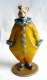 FIGURINE QUIRALU - CIRQUE - ALUMINIUM - ANNEE 50 RARE CLOWN JAUNE - Quiralu