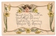 HB Griggs Art Nouveau Easter Woman Daffodils Poem Embossed 1909 HBG Postcard - Other & Unclassified