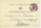 Entier Postal Lion Couché BRUGES 1878 Vers LIEGE Signé P. DELPLACE Instituteur Ecole Bogaerde - Tarjetas 1871-1909