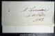 Denmark  Letter 1858 Copenhagen To Holbaeck Fa Nr 4 Nice Borders, CLOCK Letter - Storia Postale