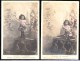 2 X SUPERBE PHOTO MONTAGE SURREALISME - ENFANT AVEC ANGES - Angels - Cherubin - Szenen & Landschaften