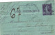 Entier Carte Lettre Pneumatique Semeuse 30c Violet  ( K2b ,sans Date , 20 Villes ) Oblitérée 1908 . - Pneumatische Post