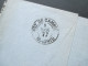 Delcampe - Spanien 1877 Nr. 159 EF Nach Paris. Juan Roose Malaga. Est. De Cambio Madrid. Rechnung / Firmenbrief - Covers & Documents