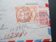 Saudi Arabien 1952 MiF Luftpost / Air Mail Registered! Saudi Import Company Jeddah - Saudi Arabia