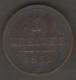 AUSTRIA 1 KREUZER 1851 A - Austria