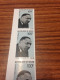 LUTHER KING MARTIN PASTEUR NIGER BANDE DE 4 NON DENTELEES STRIP OF 4 IMPERFORATED IMPERF UNGEZAHNT - Martin Luther King