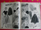 Delcampe - Revue Elégance 1955. Mode Féminine Enfant Fillette Homme Lingerie Tablier Robe Blouse Jupe Tailleur Hiver - Fashion