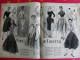 Delcampe - Revue Elégance 1955. Mode Féminine Enfant Fillette Homme Lingerie Tablier Robe Blouse Jupe Tailleur Hiver - Fashion