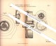 Original Patent - Moritz Lindner In Meuselwitz , 1885 , Schmiergefäß Mit Druckklappen , Maschinenbau !!! - Meuselwitz