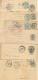 6 Cartes  Poste Restante  Delhaize Vedrin Herve - 1869-1888 Lion Couché