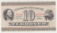 Denmark 10 Kroner 1954 - 1955 VF Crisp RARE Banknote Pick 44b  44 B - Denmark