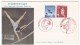 Japan, Sc#639 #640, 12th Annual Athletic Meeting Issues On 1957 FDC Cover, Boxing Gymnastics Themes - Cartas & Documentos