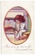 Wuyts Artist Signed, Girl Sits By Fireplace 'I Too Am Exposed To Fire' WWI Humor, C1910s Vintage Postcard - Wuyts