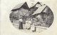 Groupe De Femmes Et Enfant Dans Un Village Rhône-Alpes En 1909, à Identifier - Signé Et. Favier - To Identify