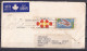 CANADA, 1971, Air Mail Cover From Canada To India, 2 Stamps, Multiple Cancellations - Storia Postale