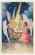 Buon Natale - 4 Angels With Baby Jesus - Gilded - Cecami - Postmark 1937 - Angeli