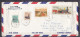 CANADA,   Airmail Cover From Canada To India, 4 Stamps, Multiple Cancellations, - Storia Postale