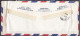 CANADA,   Airmail Cover From Canada To India, 4 Stamps, Multiple Cancellations, - Cartas & Documentos