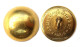 Bouton Officier D´Infanterie (1918-1939) Demi-grelot. Doré. 20 Mm - Buttons