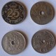 CONJUNTO DE CUATRO MONEDAS DE 25 CENTIMOS - 25 Centiemos