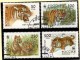 Cats Panthera Tigris Sibirische Tiger 1993 Russland 343/6,VB+12-Bl.o 24€ Naturschutz Bloque Wildlife Sheetlets Ms Russia - Sammlungen