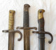 Lot De 3 Baïonnettes Chassepot Gras Enfield 1856 - Knives/Swords