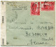 CONGO BELGE LETTRE CENSUREE. DEPART MWEKA 6-9-44 POUR LA FRANCE - Storia Postale