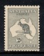 Australia  1913   "2d  Grey Roo - 3rd Wmk"   MNH    (**) - Mint Stamps