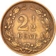 Monnaie, Pays-Bas, Wilhelmina I, 2-1/2 Cent, 1890, TTB+, Bronze, KM:108.2 - 2.5 Cent