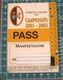 TORINO CALCIO PASS CAMPIONATO 2001-2002 - Tickets D'entrée