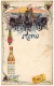 ANCIEN MENU ILLUSTRE ILLUSTRATEUR La Publicité Par L'Affiche COGNAC BOUTELLEAU Fine Champagne Attelage Chevaux - Menus