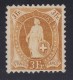 Schweiz Stehende Helvetia 3Fr Zu#72A (*) Nachgummiert - Unused Stamps