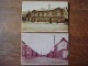 Lot De 2 Reproductions Photo De Cartes Postales Anciennes (format Carte Postale) COURCELLES Gare La Motte - Gare Centre - Courcelles