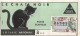 05992 "BIGLIETTO  DELLA LOTERIE NATIONALE - 1961 - LE CHAT NOIR - 11E TRANCHE N° 34585" ORIGINALE - Biglietti Della Lotteria