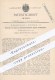 Original Patent - O. M. Hofwolt , Rostock , 1884 , Vorsichtzylinder Im Innern Von Zentrifugal - Sichtmaschinen , Mühlen - Historische Dokumente