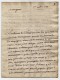 Lettre Manuscrit De Malbran De Lanoue Sans Doute Au Marquis D'Avaray Bataille D'Almansa 1728 - Documents Historiques