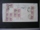 HONG KONG - LETTER SENT TO BRAZIL WITH 14 STAMPS 10 CENTS (LACK 1 STAMP) IN 1949 - Lettres & Documents