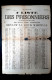 Commune De Paris 1871 - 1er Liste Des Prisonniers Qui Doivent Passer Devant La Cour Martiale - Armée De Versailles - Historische Dokumente