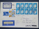 United Nations 1992 Insured Cover To USA - University Building Dove Peace - Lettres & Documents