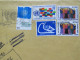 United Nations 1990 Insured Cover To USA - Flag Dove Living Together - Brieven En Documenten