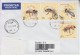 ROMANIA : HONEYBEES Imperforated Set On Cover Circulated To ARMENIA - Envoi Enregistre! Registered Shipping! - Gebruikt