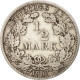 Monnaie, GERMANY - EMPIRE, 1/2 Mark, 1906, Stuttgart, TTB, Argent, KM:17 - 1/2 Mark