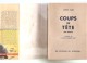 COUPS DE TÊTE Roman De JAMES CAIN - Les Editions Du Scorpion, Paris, 1951 - Aventure