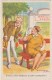 Illustrateur Chaperon    Conversation Homme , Femme , Banc , Jardins Casino   Picard Circulée 1964 - Humour