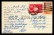 PANAMA HONDURAS DOMINICANA 3 QSL CARD TO URUGUAY SOUTH AMERICA W/STAMPS  FISH UPU (W4_3129) - America (Other)